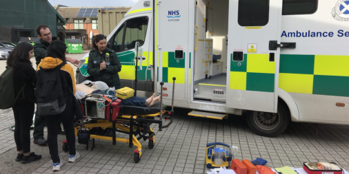 edinyoungdriver's tweet photo. #Edinburgh secondary are learning all about #RoadSafety at #YoungDrivers2019 through a variety of interactive displays from @NHS_Lothian @safetycamscot @policescotland and a mock court run by @DigbyBrownLLP showing the impact of reckless driving. #edinyd https://t.co/dO8kGwG41t