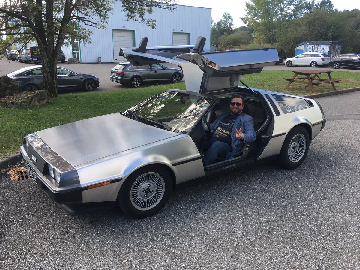 debrayf's tweet photo. Back to the future @ a customer event near Annecy. #popculture #eatonisindahouse #eatonestdanslaplace https://t.co/7d1FQ1TJIg