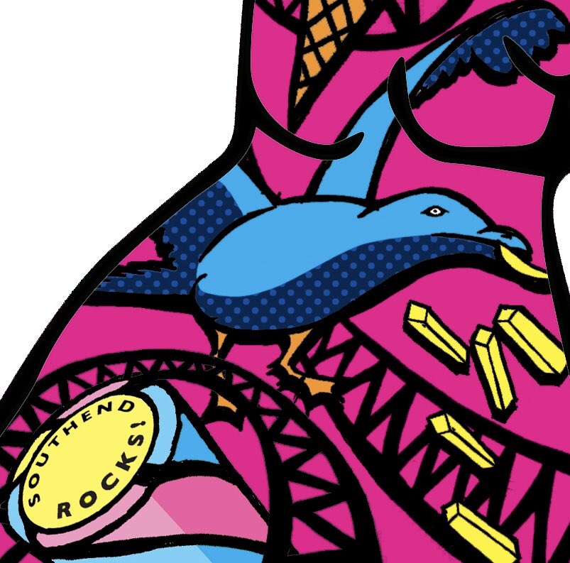 JillBusbyArt's tweet photo. Submitted my design for Hares about town, a sneak peek! Wish me luck! #haresabouttown #wildinart #havenshospices #echoessex #southendecho #southendbc #yoursouthend #artistcompetition #essexartist #southendrocks #seagull #slots #southendart #rollercoaster #seagullsteelsdinner https://t.co/ru3sDLPonO