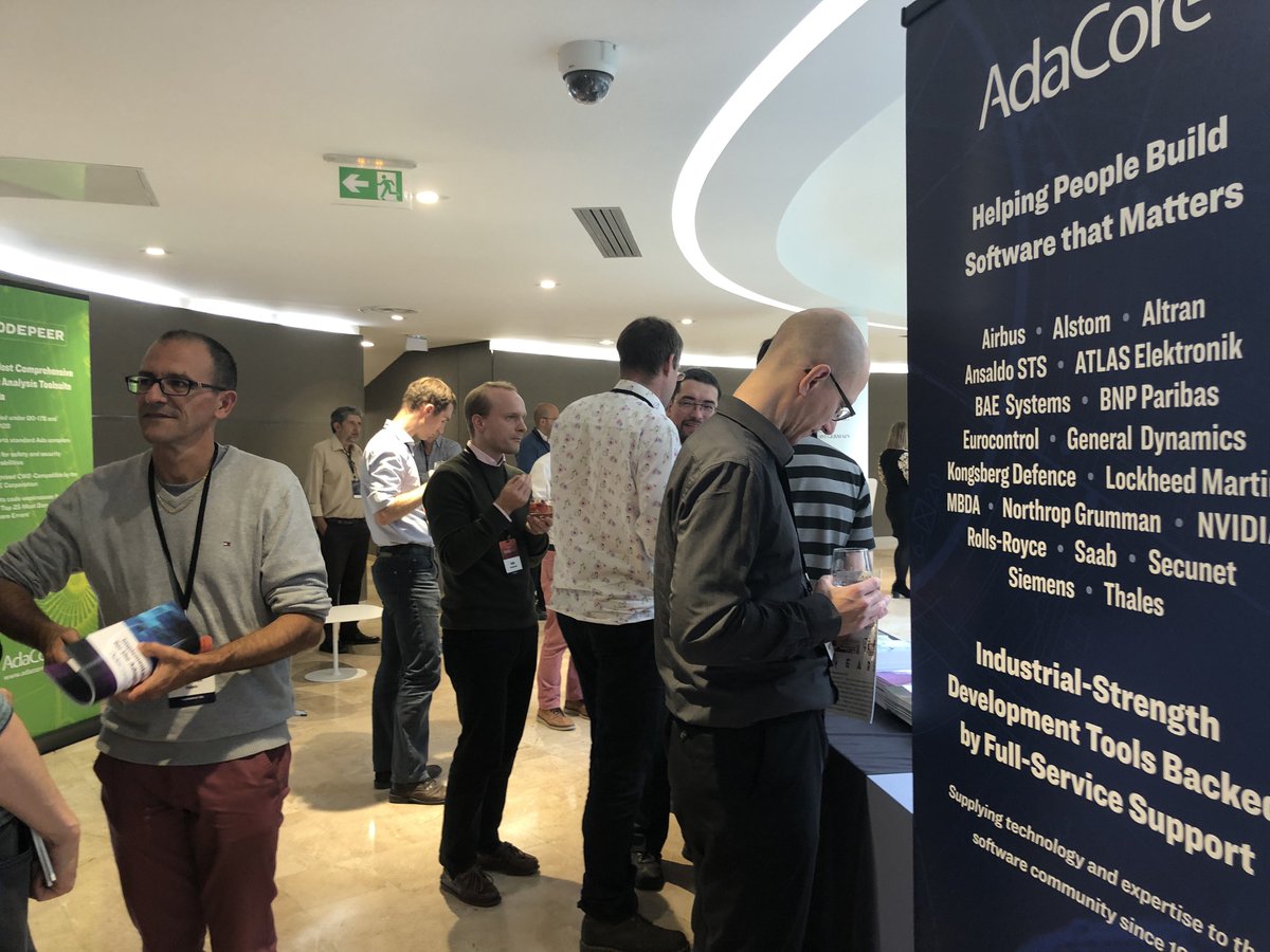 AdaCoreCompany's tweet image. Great #networking time at the #AdaCoreTechDays !