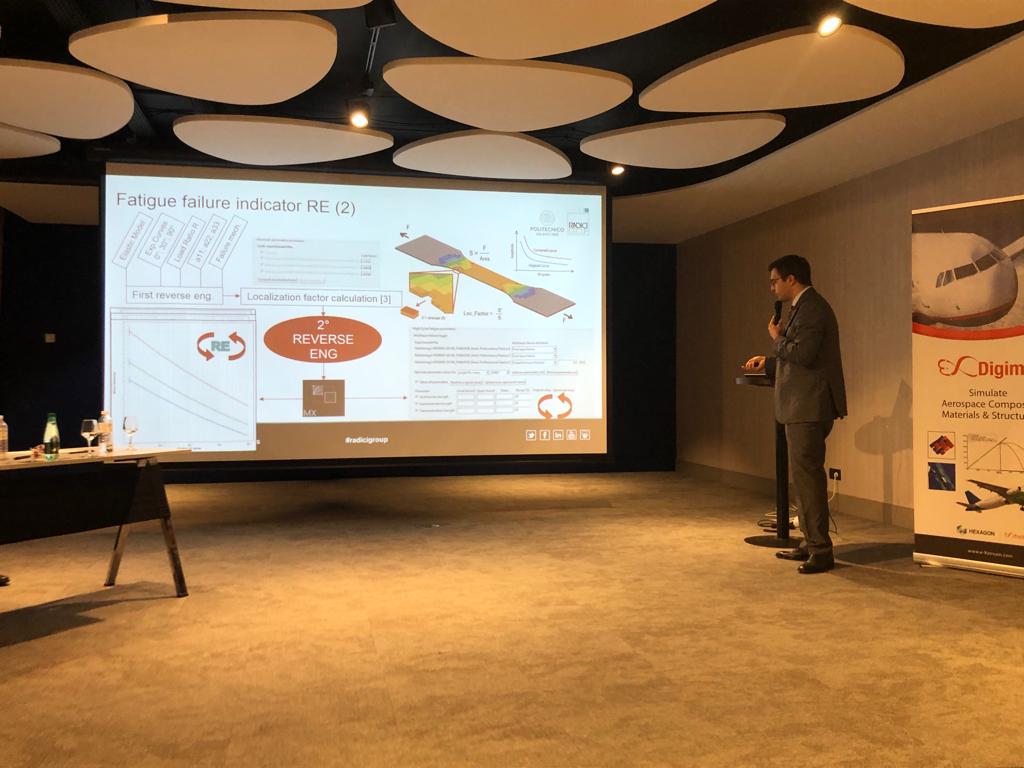 RadiciGroup's tweet photo. Riccardo Galeazzi, #CAE Service Engineering #RadiciGroup #HighPerformancePolymers & Andrea Bernasconi associate professor @polimi present analysis of fatigue experiments and identification of fatigue parameters of a 50% GF reinforced #polyamide
#Digimat & #MaterialCenter - #ICME https://t.co/hMo8oZTnWp