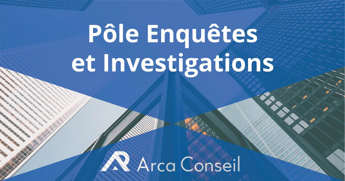 arca_conseil's tweet photo. 📌 Nos investigations au sein du Pôle Enquêtes et Investigations permettent à nos clients de disposer de tous les éléments d’actifs en vue d’accélérer une procédure de recouvrement ou négocier en position favorable.

Pour en savoir plus : https://t.co/a8ghVpFCQh https://t.co/4GnvIcKzVI