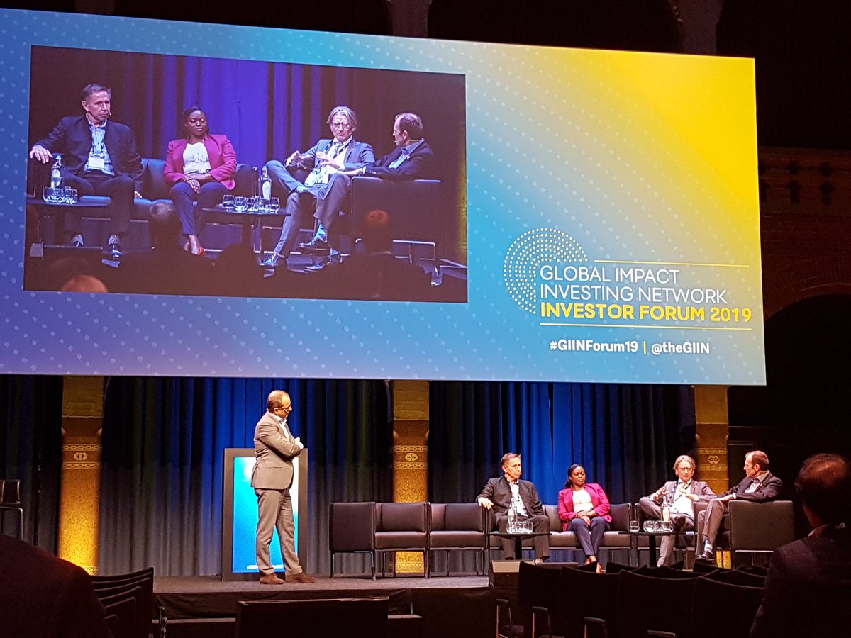 At #GIINForum19 @theGIIN focus on scaling finance 4 WASH sector. Successful case of FINISH program under discussion. @WASTEadvisers
<a href="/AquaforAll/">Aqua for All</a> <a href="/SidianBank/">Sidian Bank</a>

<a href="/ACTIAM/">ACTIAM</a> partner in program: u cannot do it on ur own! U need money (also grant), local networks/demand &amp; good partnership.