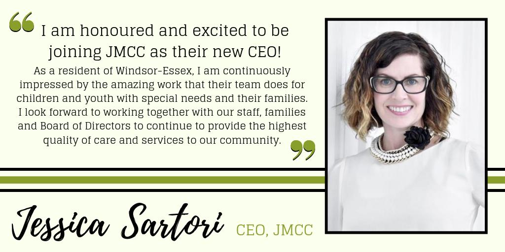JMCCentre's tweet photo. Today, JMCC welcomes @Jessica_Sartori as our new CEO and leader! She has expressed her excitement to be joining our team and the feeling is mutual! #YQG #WEC https://t.co/Ds4Q3zAjpM
