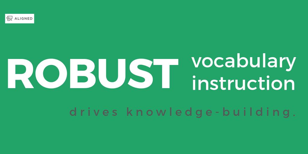 learnwithSAP's tweet photo. Robust vocabulary instruction might be the missing piece to your efforts to build knowledge. Learn more about best practices for teaching vocabulary in the most recent Aligned blog post: https://t.co/5sz9lUiwCR  #elachat  #teachervoice https://t.co/1wxwkPspi2