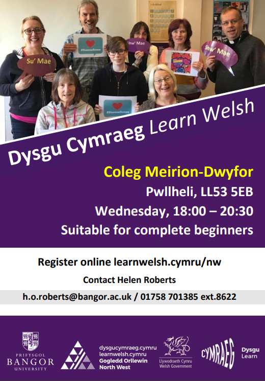 Learn_Cymraeg's tweet photo. Mae 'na ddosbarthiadau ym Mhwllheli a Phorthmadog sy'n chwilio am aelodau newydd.
There's a class in #Pwllheli and in #Porthmadog looking for new members.
Porthmadog - Entry 2 level - suitable for learners with some knowledge.
Pwllheli - Entry 1 - suitable for complete beginners. https://t.co/4etN4y6bw5