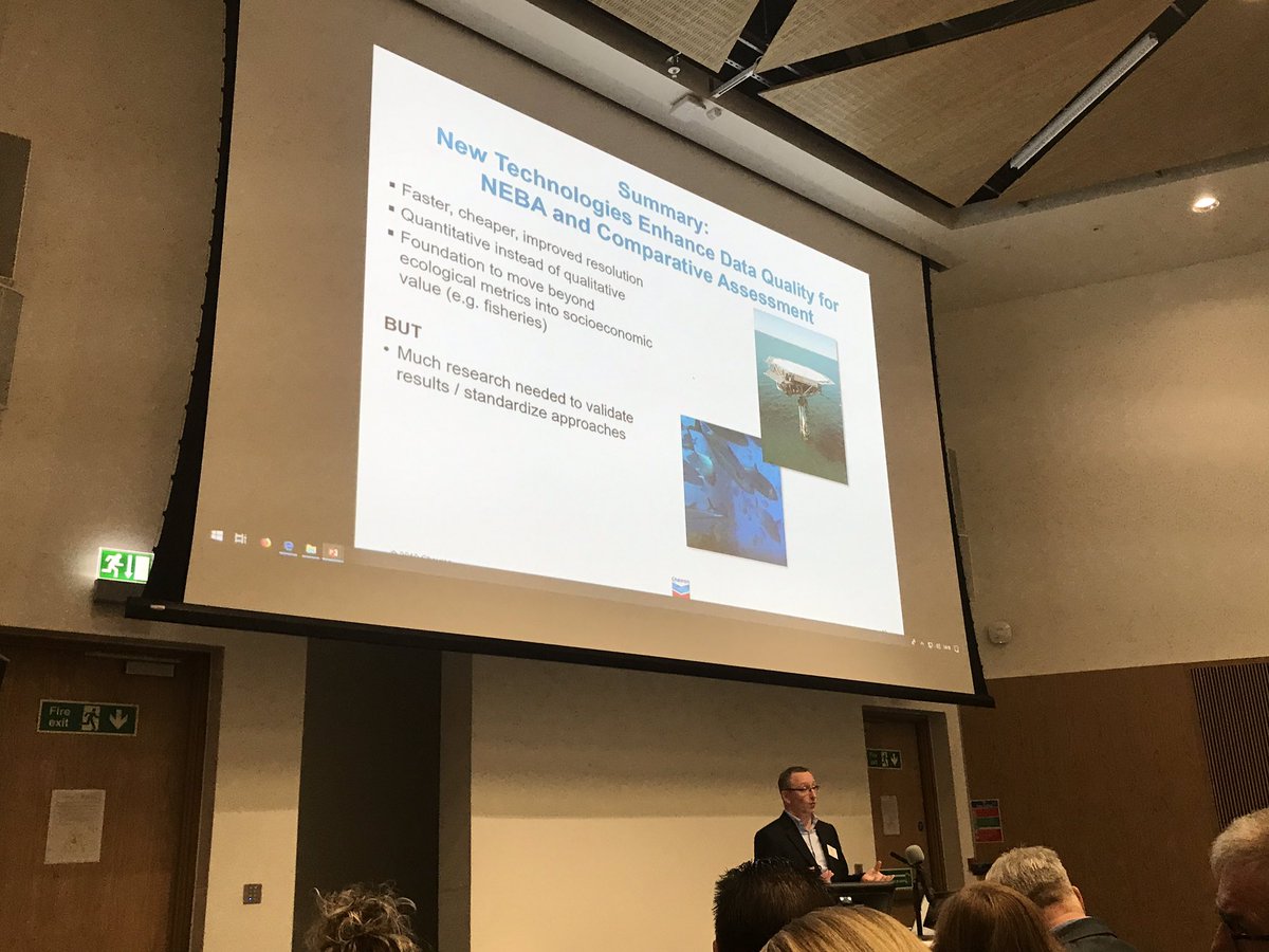 SUT_news's tweet photo. Peter Oliver @Chevron gave an excellent talk on lessons learned, new #technology & best practice in #Decommissioning at the SUT/@mastscot Decommissioning & wreck removal workshop at #MASTSASM2019 today in Glasgow. @SUT_Events https://t.co/pQQn4uDHeM