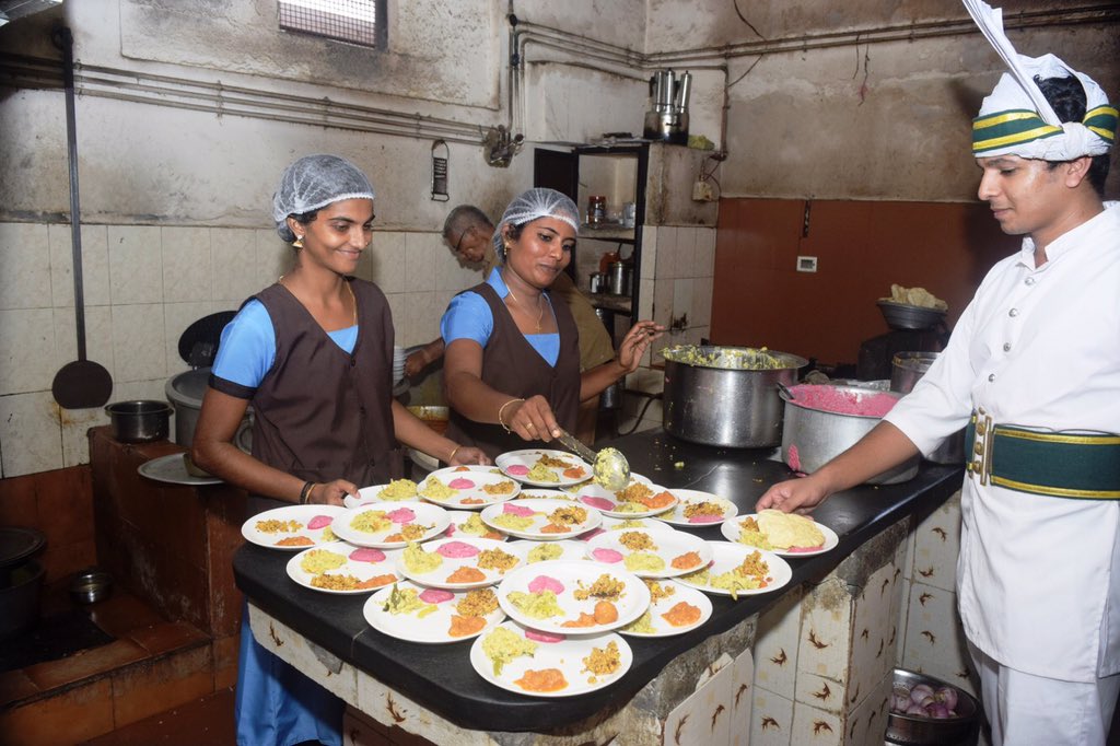 #IndianCoffeeHouse appoints women as permanent staff. Sheena and Sreekutty joined today on duty in the coffee house canteen at #MLA Quarters #Thiruvananthapuram. Both are widows of former staff at the ICH.