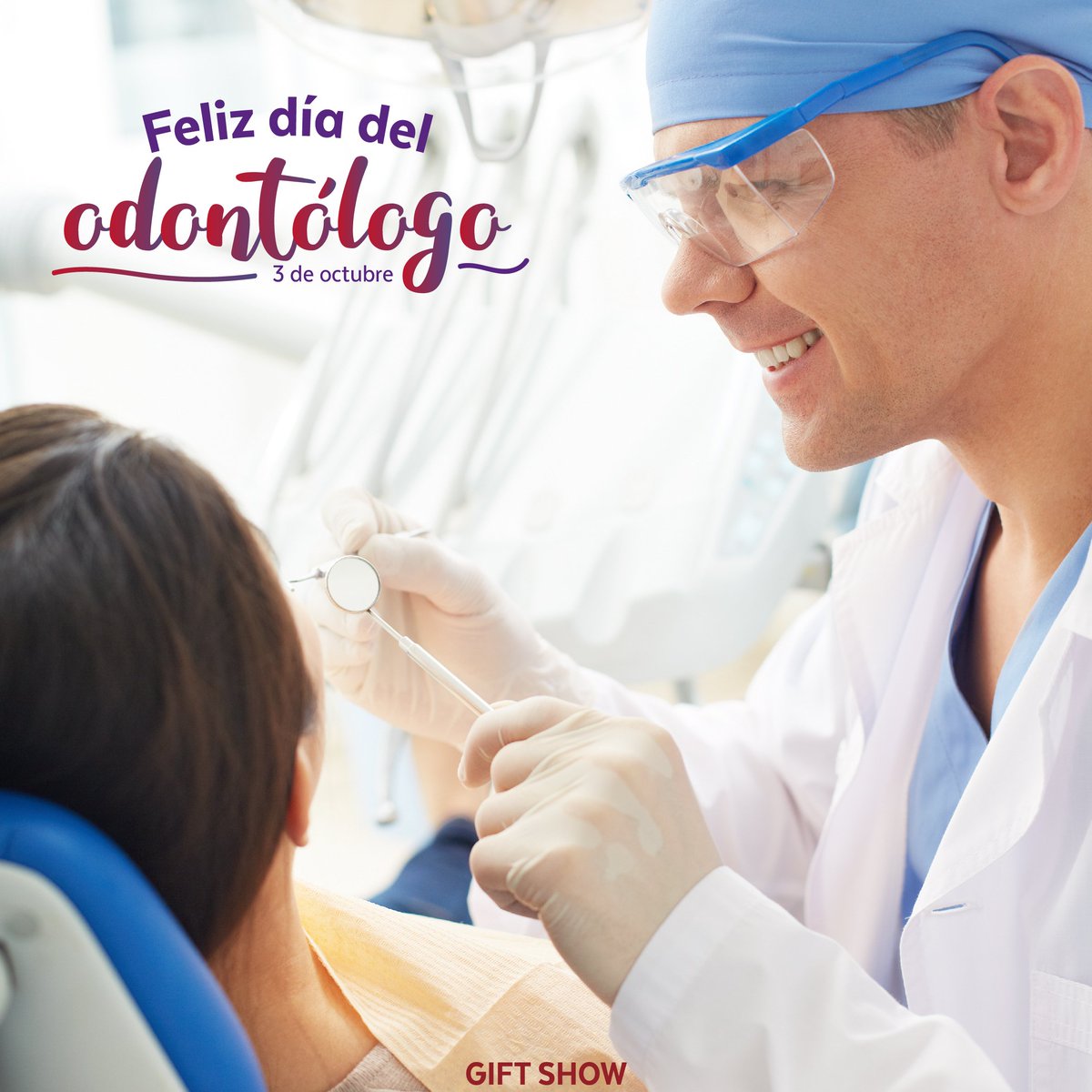 Giftshow7's tweet photo. Feliz día a quienes se dedican a cuidar nuestra sonrisa, ¡feliz #díadelodontologo! 😁😁 #GiftShowColombia https://t.co/CKhcgkKYPd