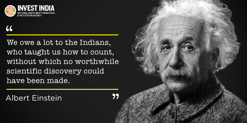 investindia's tweet photo. From inventing the number zero to discovering water on the moon, #India has played a significant role in shaping the world as we see it today! Like & retweet, if you believe #discoveries & #InventionsFromIndia have made a difference in the world! #Einstein #DiscoveryOfZero https://t.co/U7sfzsTOQN