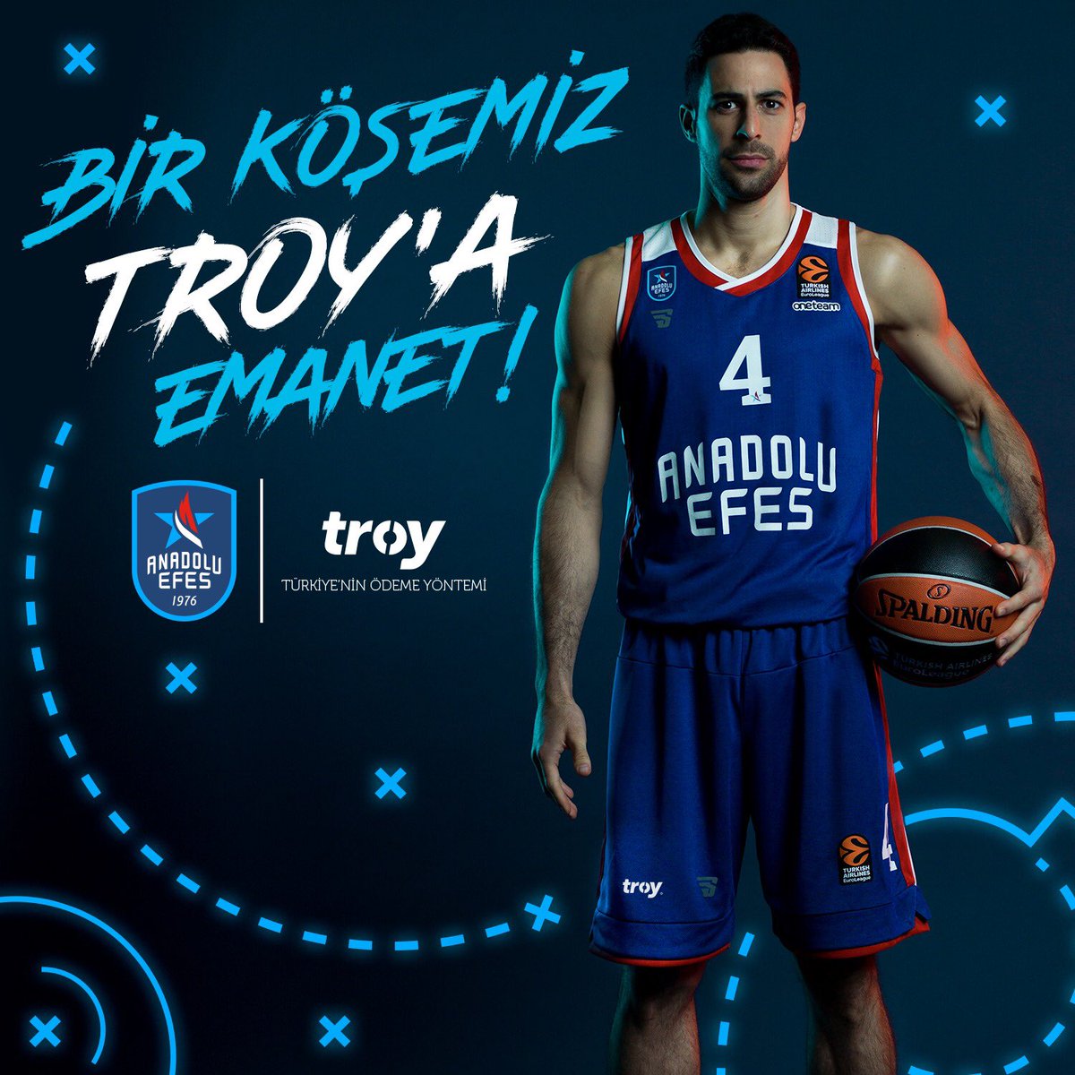 Türkiye'nin Ödeme Yöntemi <a href="/TroyOdeme/">TROY</a> ile yeni bir işbirliğine imza attık! Avrupa’da #sağaltköşe'miz artık TROY'a emanet! #EuroLeague #BenimYerimBurası
