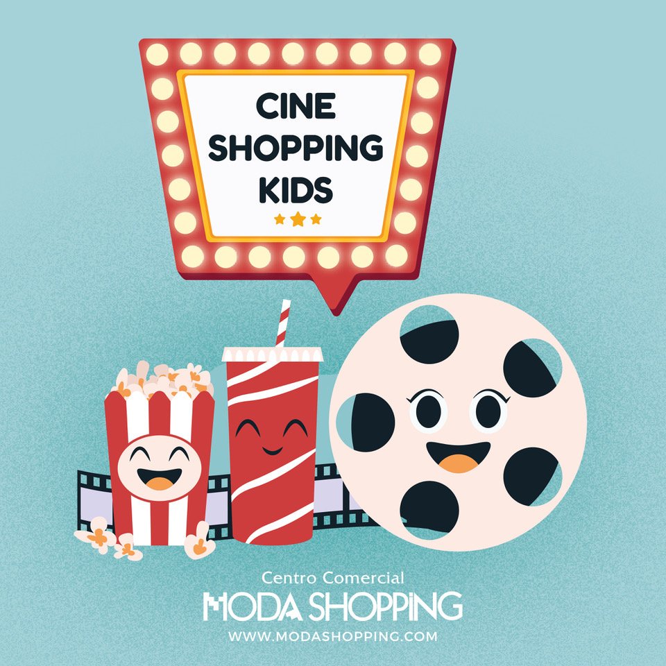 Moda_Shopping's tweet photo. Y sí, este fin de semana también vuelve el Cine Shopping Kids. Sábado y domingo en la sala Moda Shopping #ModaShoppingKids https://t.co/PJfwpEVtti