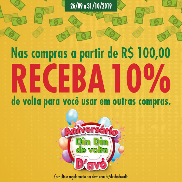 grupodavo's tweet photo. Só no aniversário D'avó você tem essa vantagem! #DinDinDeVolta 🤑🥳🛒

Quer saber como participar? Acesse https://t.co/uj2mhjbdk7 e confira! https://t.co/5IpItRbgtE