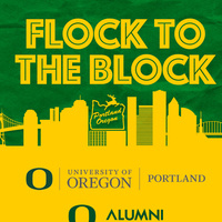 events_pdx's tweet photo. Hello all UO grad students and alumni! Come down to the UO Portland Campus for the Flock to the Block party to participate in a family friendly event in celebration of the upcoming term. 4 to 8 PM!

Go here for more information:
https://t.co/eNfTgOGPMY https://t.co/fdzMn3doAl