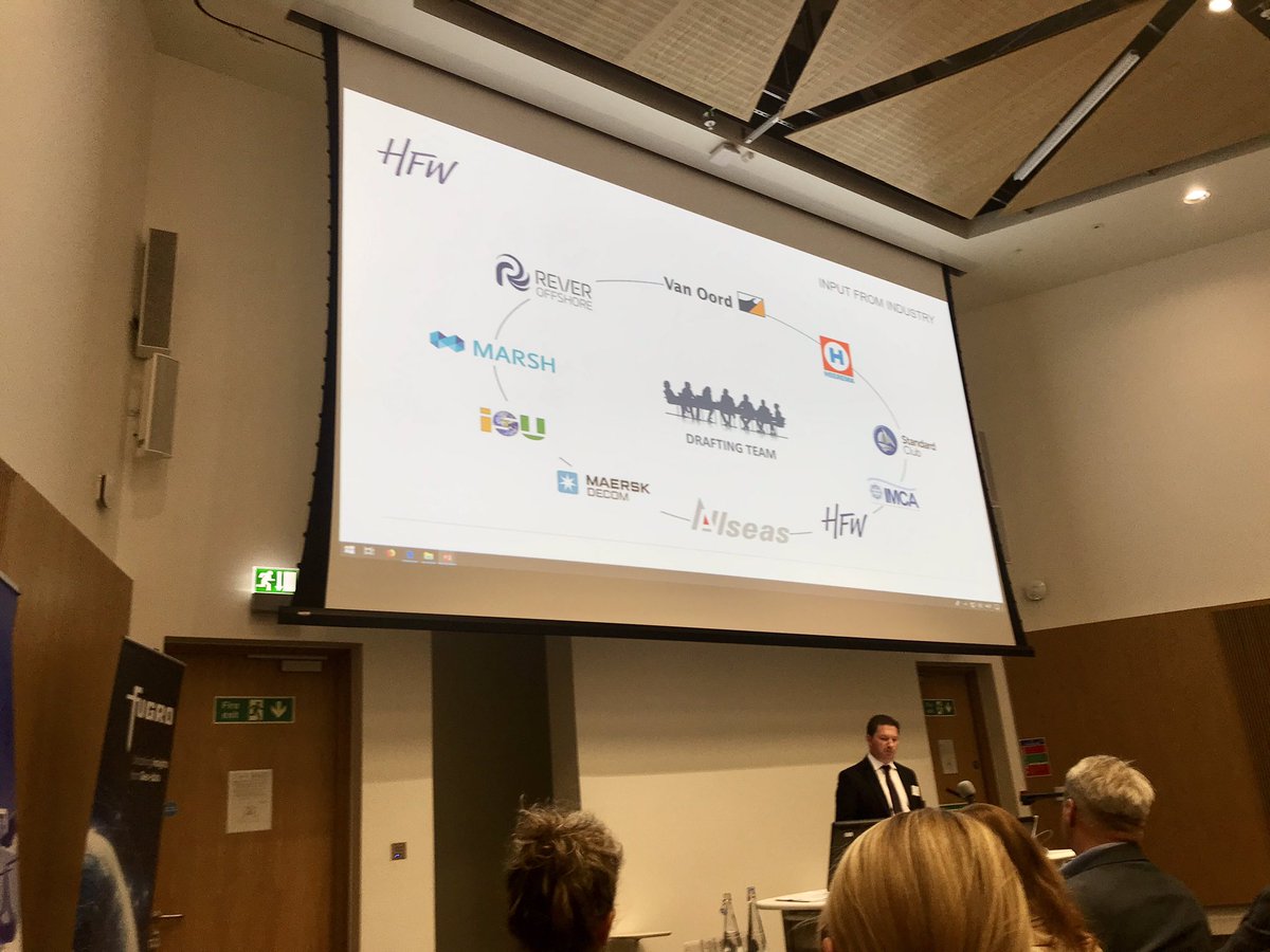 SUT_news's tweet photo. Learning about #BIMCO contract for #Decommissioning from @hfw_law lawyer & SUT Member Tom Walters at the SUT/@mastscot decom & wreck removal workshop #MASTSASM2019 - having good flexible contracts in place essential for professional decommissioning practice @MTSociety @IMarEST https://t.co/wXvu5iubuJ