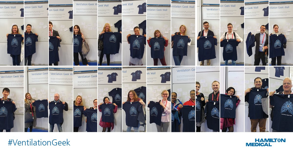 HamiltonMedical's tweet photo. Did you get your #VentilationGeek T-Shirt at #ESICM in Berlin this year? ๐
Thank you to everybody who visited our booth and attended the lunch symposium. We hope to see you all again soon!
@ESICM https://t.co/j7ema9ZPMU