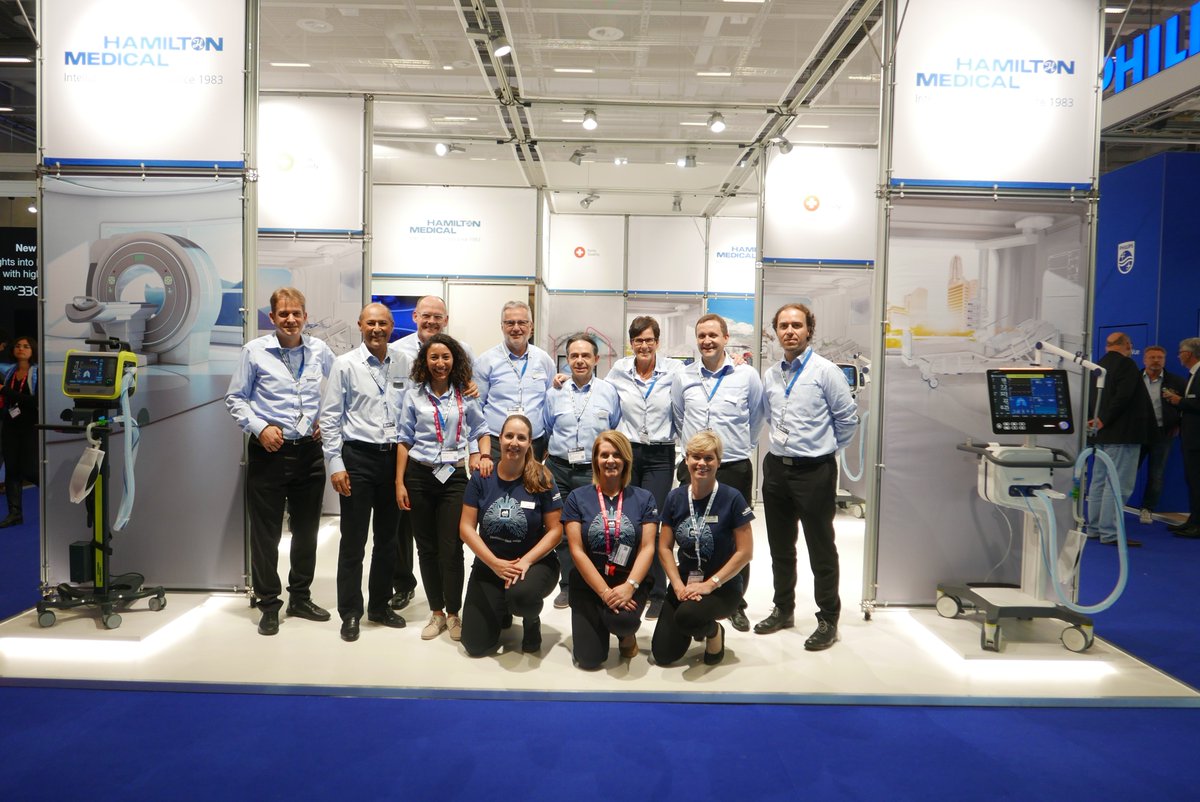 HamiltonMedical's tweet photo. Did you get your #VentilationGeek T-Shirt at #ESICM in Berlin this year? ๐
Thank you to everybody who visited our booth and attended the lunch symposium. We hope to see you all again soon!
@ESICM https://t.co/j7ema9ZPMU
