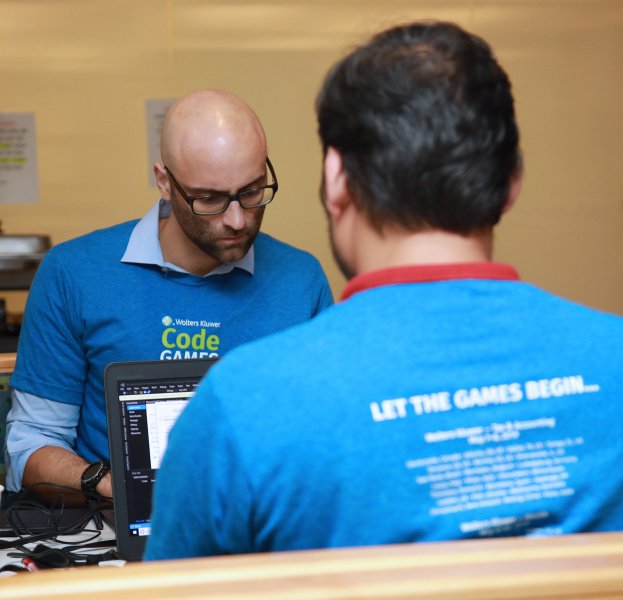 wkhealth's tweet photo. Game On! 
This week we kicked off #CodeGamesWK around the world. 
This coding event brings our employees together to tackle technical challenges we’re looking to solve in support of our customers. https://t.co/ZqNPSp3mIC