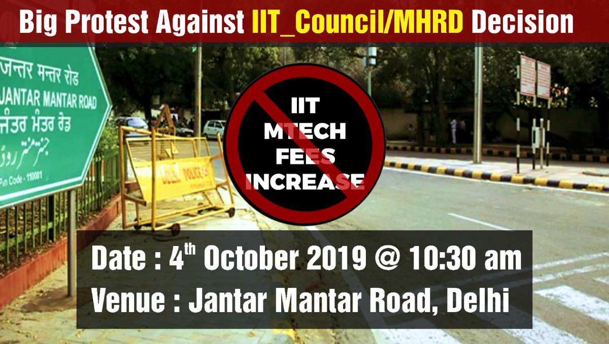 AllIndiaEngine1's tweet photo. We seek help of all our followers to tag as many media houses you can. They will surely make our voice reach out to concerned people. #engineersatjantarmantar #mtechfeehike #mtechfeeshike https://t.co/WjpIJOgDxu