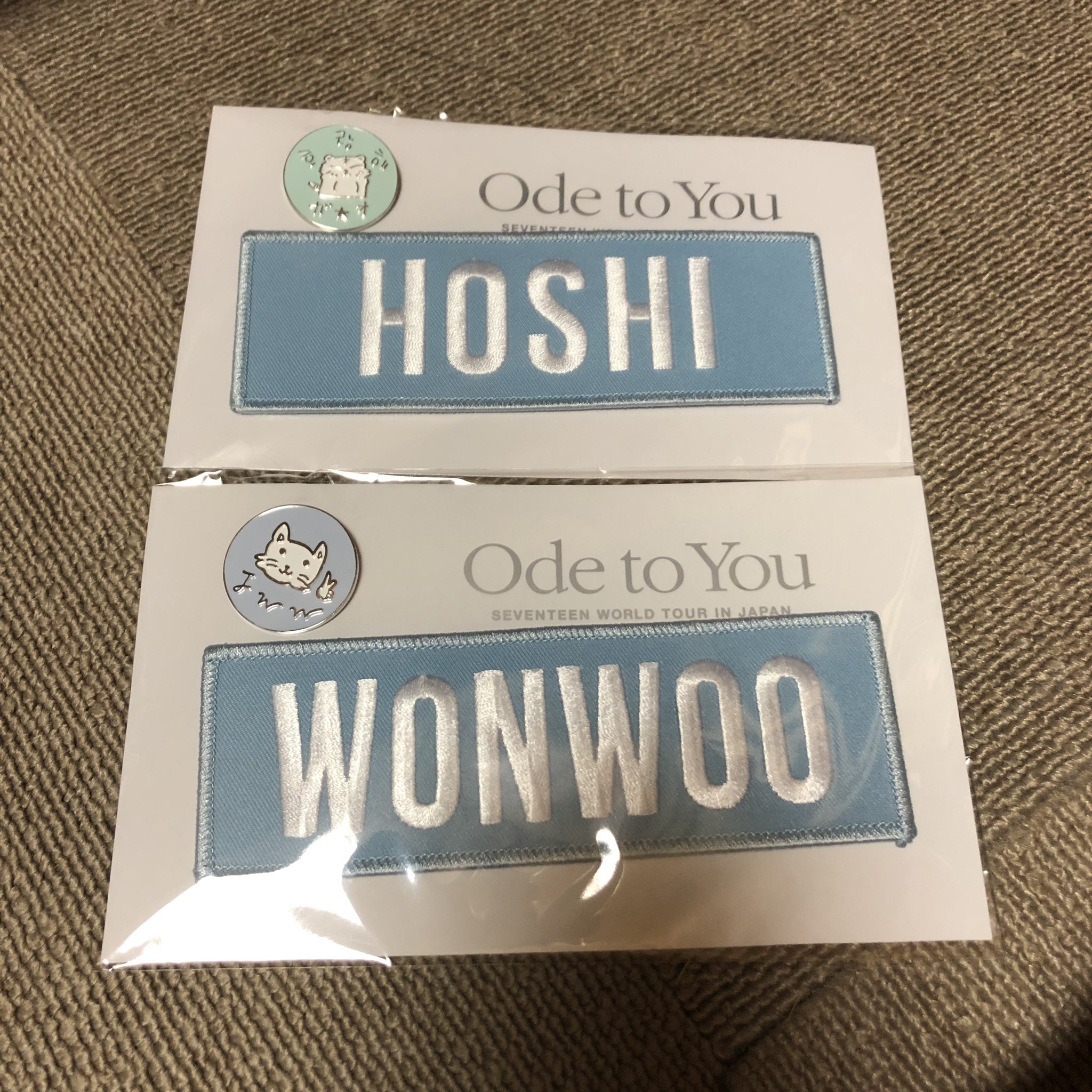 ブラウン×ピンク ウォヌ ode to you オデコン ワッペン
