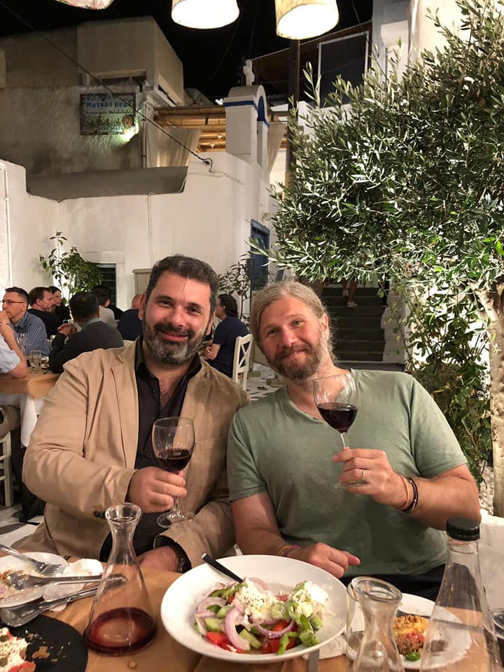 dgangelakis's tweet image. #HPM2019 at #Naxos, #Greece! Great conference, great crowd, great place!  Kevin Satzinger from Google Quantum AI on the podium now! #quantum_computing