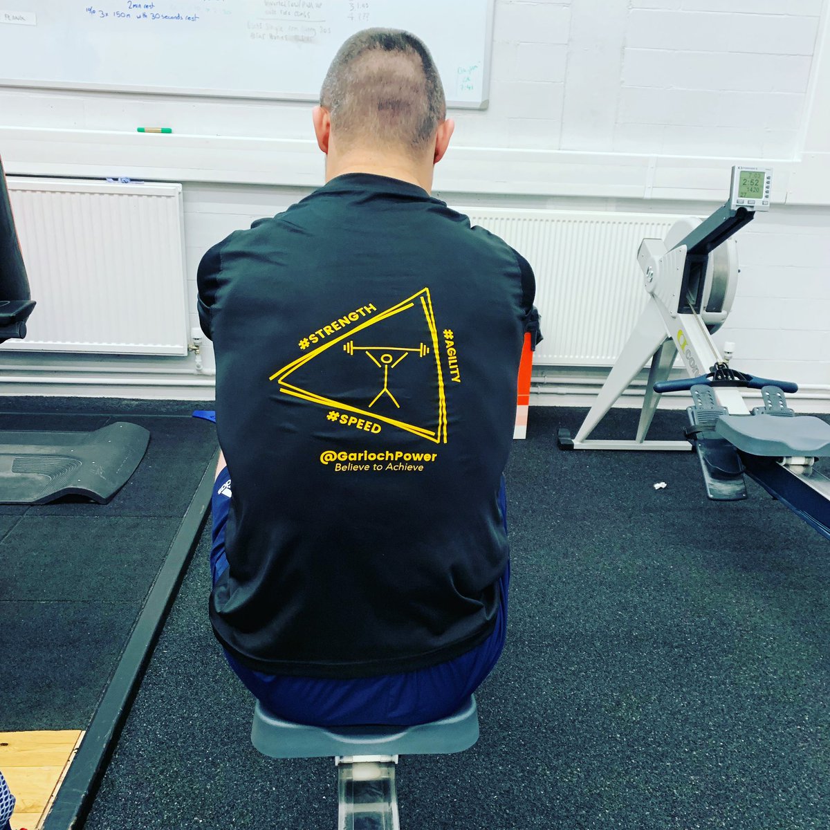 GariochPower's tweet photo. 2K Row testing day for @stuartmcwatt #2Krow #conditioning #fitness #gym #PT #testing https://t.co/CT2prO59b2
