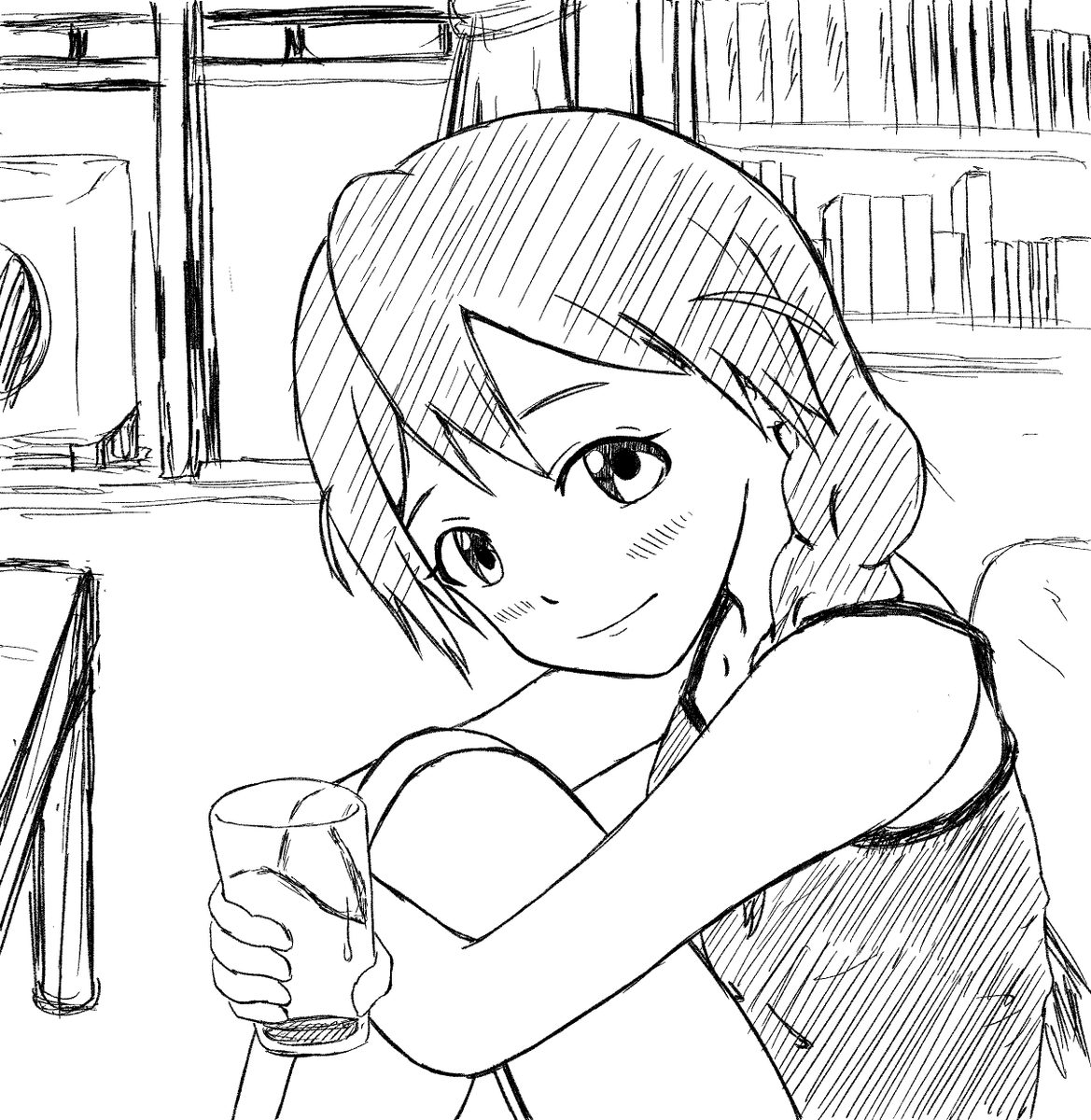 どうしてもあと一杯だけ付き合ってほしいという顔をしているこのみさん 