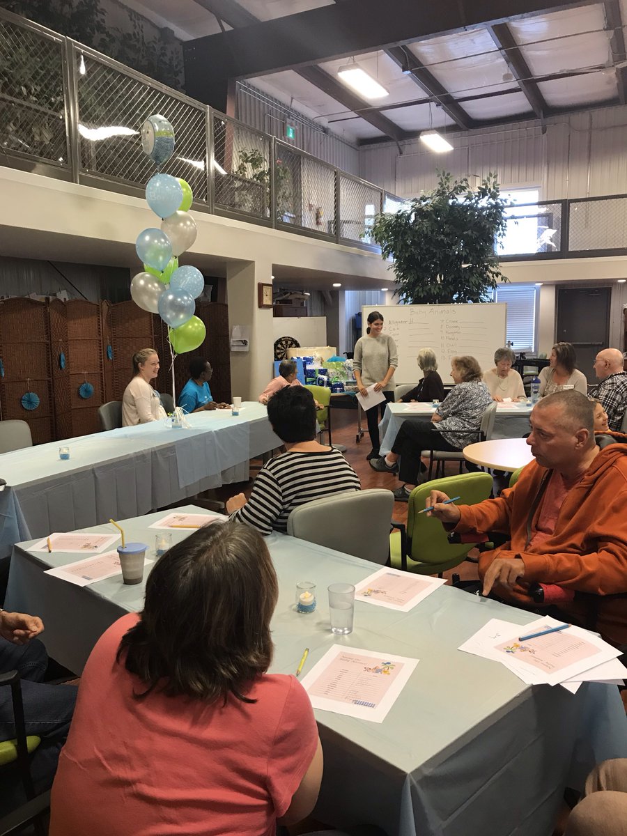 Baby shower today for our Rec Therapist Zoey!!