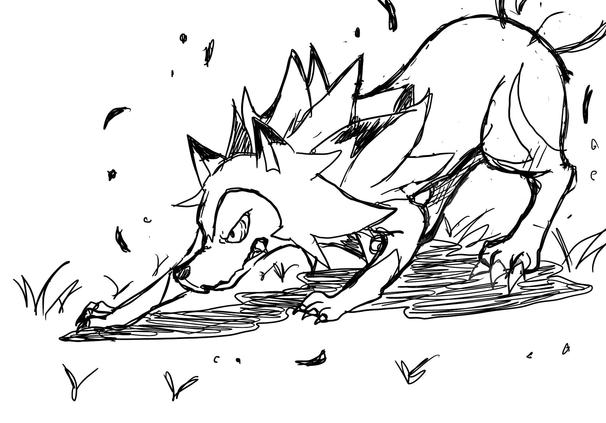 皐月 みのか Sur Twitter ルガルガン ひる を描いた ルガルガン可愛い ルガルガン ポケモンイラスト ポケモン