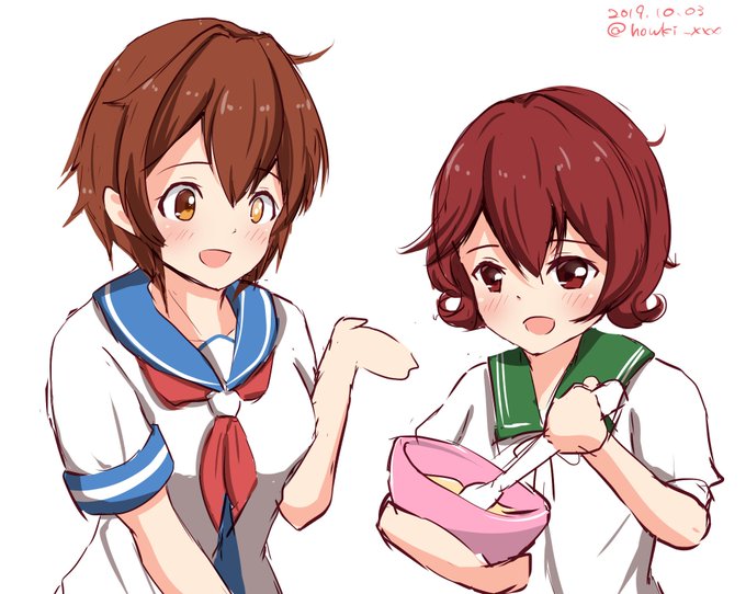 鎮守府の女子力
#艦これ版深夜の真剣お絵描き60分一本勝負
#艦これ版真剣お絵描き60分一本勝負_20191003 