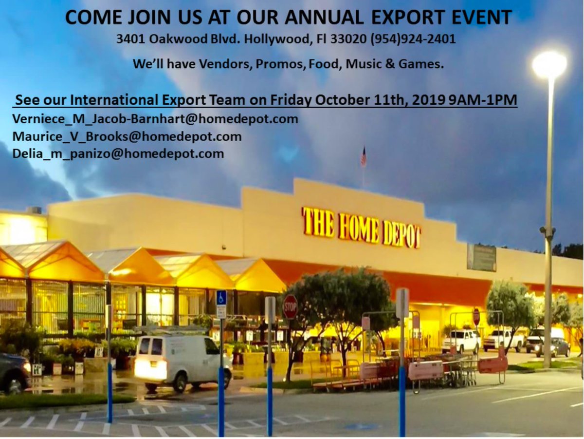 MeloGrooveSO's tweet photo. Come out and support as @thehomedepot export event in Hollywood! https://t.co/2UXCux3nlk