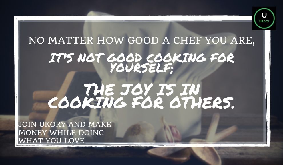 Ukorychef's tweet photo. If you are a chef, no matter how good a chef you are, it's not good #cooking for yourself; the joy is in cooking for others.
Join the @Ukorychef family and see what Perks we offer to our team of #Chefs and how they make more doing what they love https://t.co/pU2Yca1QEl
#HireChef https://t.co/NklkcEp1Xk