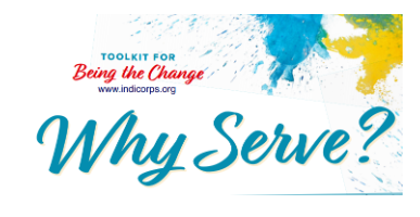 Indicorps's tweet photo. Why serve? A commitment to service comes with both excitement and doubts. Those considering serving can explore their motivations and concerns in-depth with the guided questionnaire from our Toolkit for Being the Change. https://t.co/R4kUfNi4ju #BeTheChange https://t.co/VkSJhVQnRX