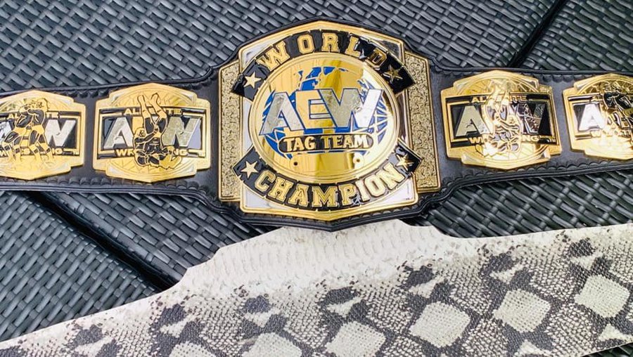Detailed Photo Of AEW Tag Team Titles Revealed