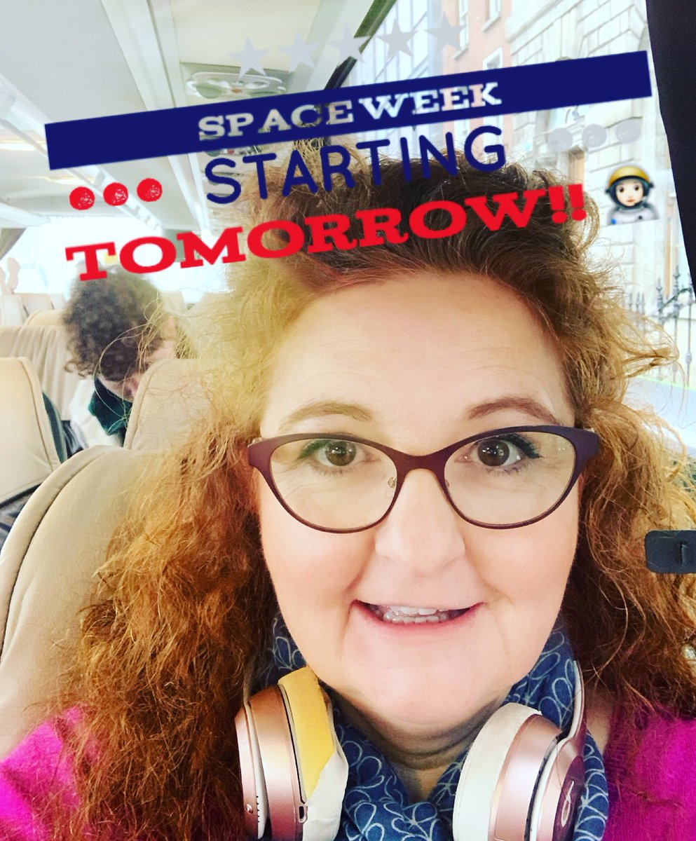 Dr_Niamh_Shaw's tweet photo. #Lorenzo may have frizzed the hair, but I’m not fazed! Hopped the bus for tmrw’s awesome @SpaceWeekIRL #SpaceCareers Roadshow tomorrow at @UL w speakers from @ESA_EAC, @NASA Datanaut, architects, &amp; our dear urban artist @shanesuttonart. And lots more! 👩🏻‍🚀🚀🌏 https://t.co/IYgf8coO6u