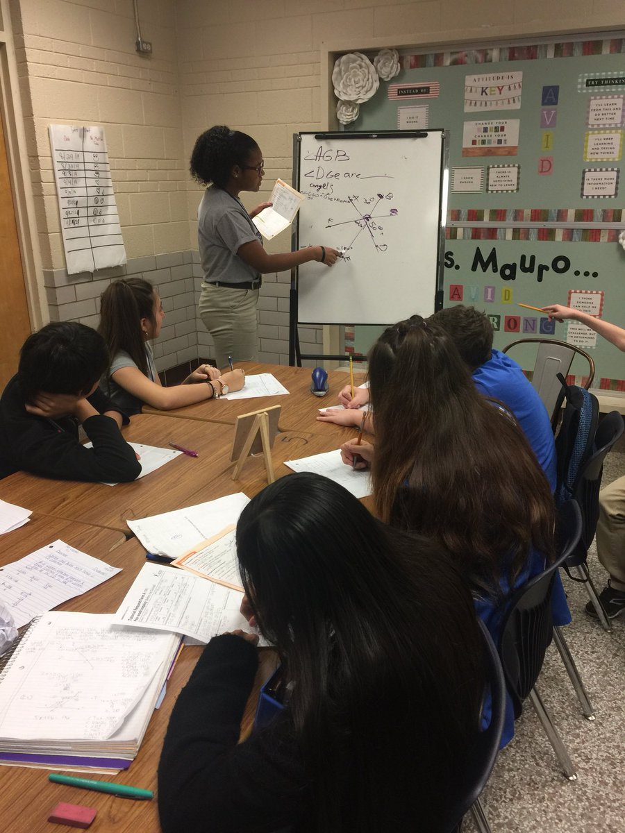 AvidBonham's tweet photo. Thirsty Thursdays in AVID!!! Bonham Students Rocking Math Tutorials!!!!! https://t.co/odGbIoDoki