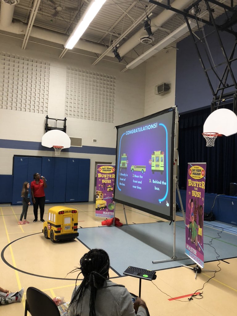 Thank you Safe Rider Program, and Buster the Bus for teaching us about bus safety.