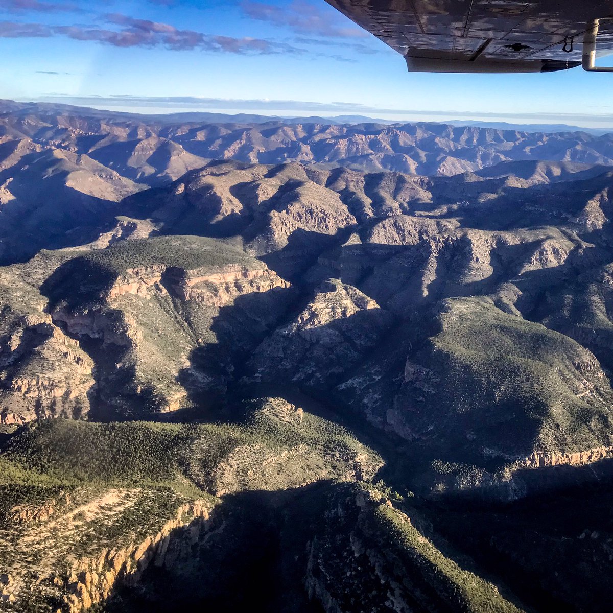Uh-Maze-Ing morning flight over the #gila #wilderness and our nations next #wildandscenic river. Thanks to @EcoFlight1 and @nmwild for the #aerial tour. @americanrivers @wrirvin8