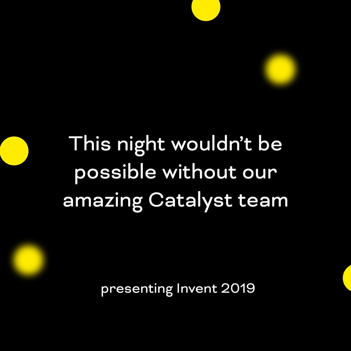 Catalyst tweet media