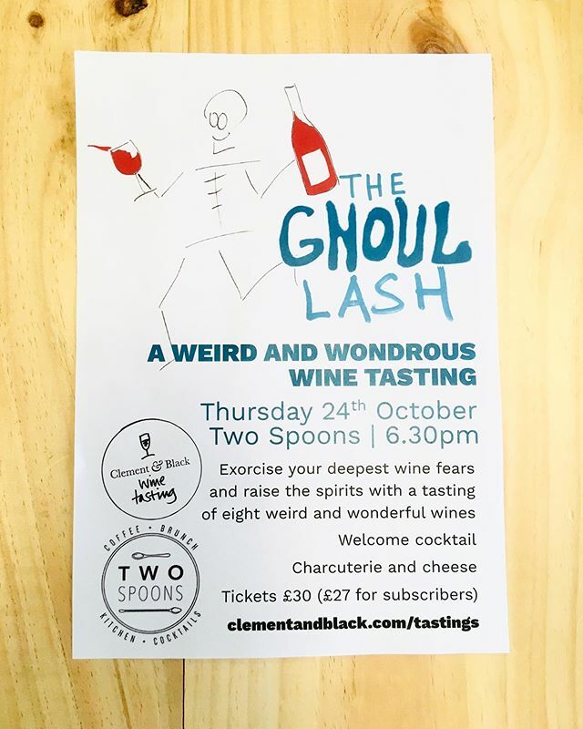 TASTING 📣

Join us on 24th October for our nattily named GHOUL LASH 👻 🎃 A Halloweenish tasting of strange styles, unfamiliar grapes, ghosts from the past. They might be a bit weird - but we think they’re all truly wondrous and we want to convince you… ift.tt/2IjesjK