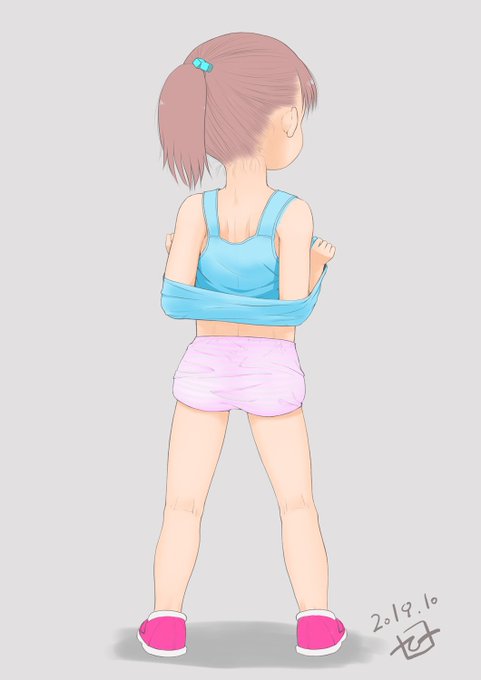 就寝前のおラクガキ、手持ち無沙汰が極まってしまった娘 