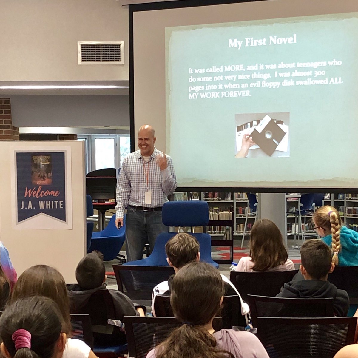 Students meet @jawhitebooks !! #engagesms #engage109