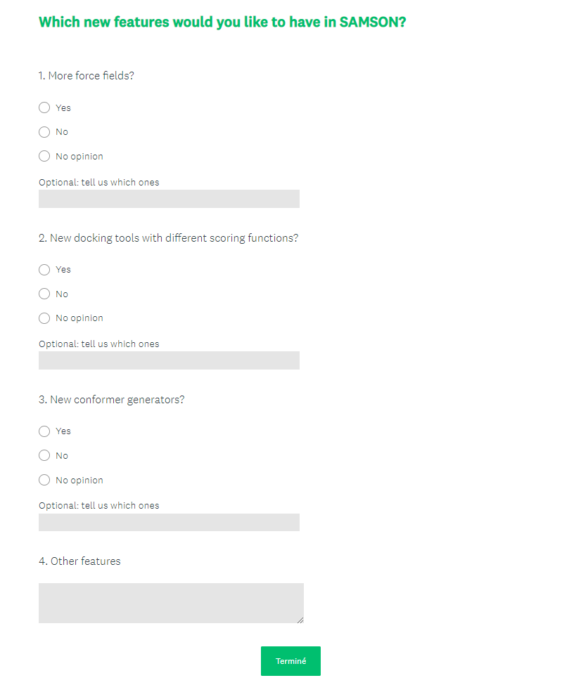 SAMSONConnect's tweet photo. [Survey] Tell us which new features you would like to have in SAMSON by filling this survey: https://t.co/eujfKm7Ypw

#OneAngstrom #SAMSON #Survey #Feedback #Community #MolecularModeling #NewFeatures https://t.co/6bt6lavFYK