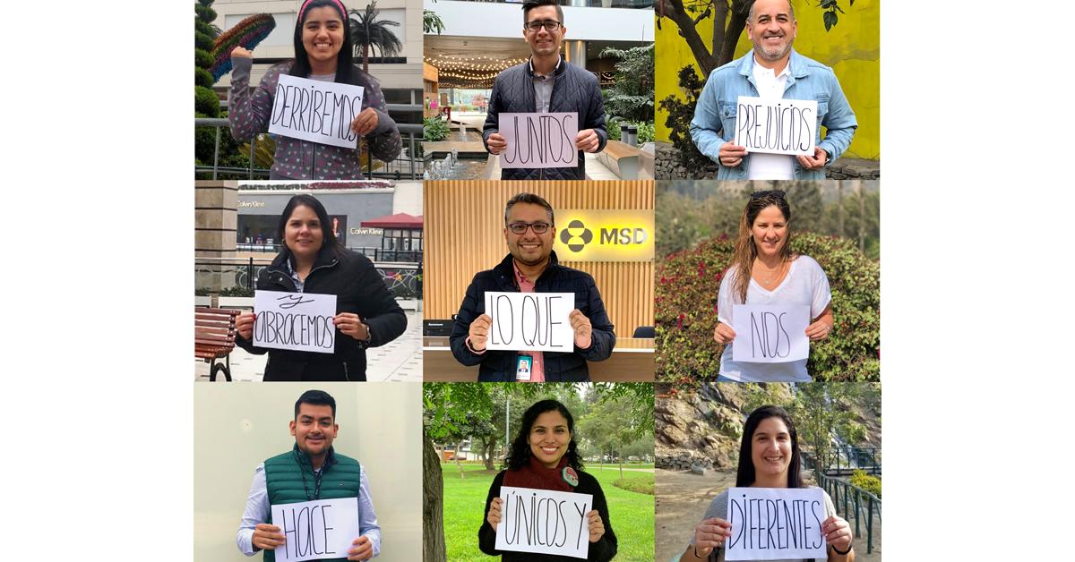 msdcareers's tweet photo. Last month, #MSDPeru team members celebrated #GDIExperienceMonth by coming together to show their support for diversity and inclusion in the workplace. It's through these differences that we can accomplish greatness! #AtMSDImInspired #PoweredByInclusion #MSDLatAm https://t.co/Bu9RMYWnof