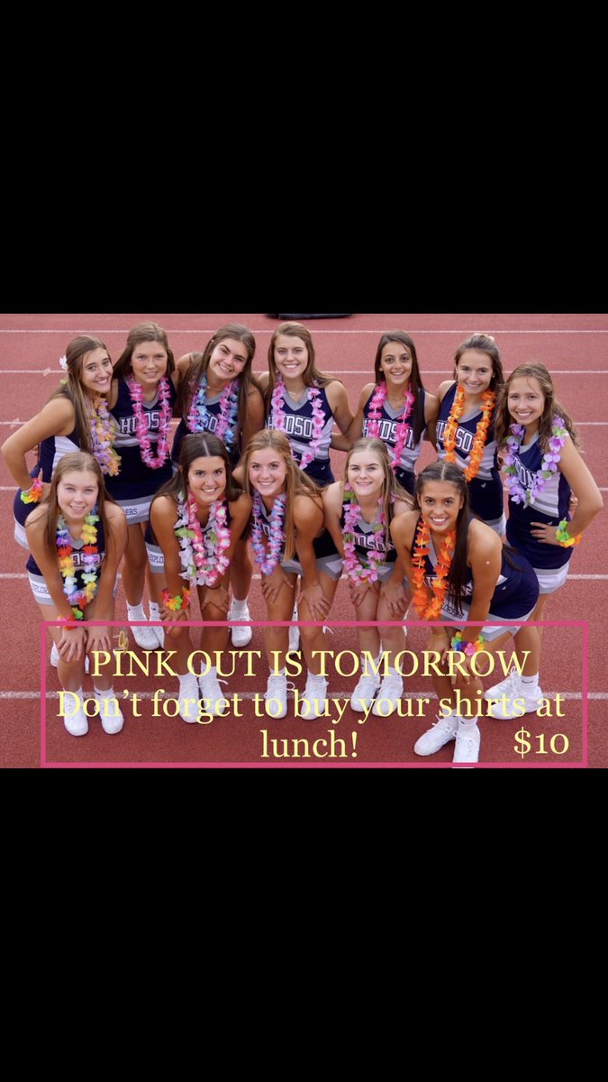 HudsonCheerlea1's tweet photo. Buy your Pink Out shirt!!! https://t.co/SFoPAGs0z1