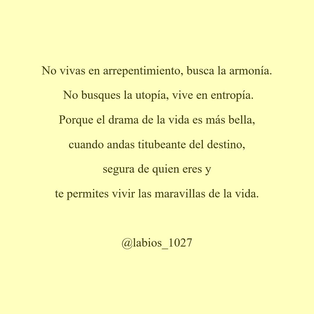 LabiosPandora's tweet photo. No busques la perfección, disfruta del drama
.
.
.
.
#cosasdelavida #frasesparareflexionar #poetaanonimo #incertidumbre https://t.co/EB3XbNpuDX