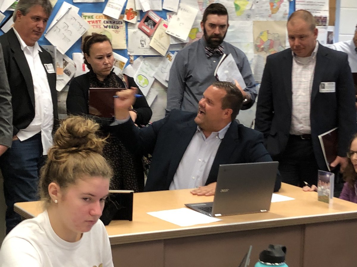 Sharing the high school’s customized learning story with several districts in our county #mifflinsd #mcl <a href="/PrincTA/">Tony Alvarez</a>  <a href="/CoachMorrissey/">Nicholas Morrissey</a>