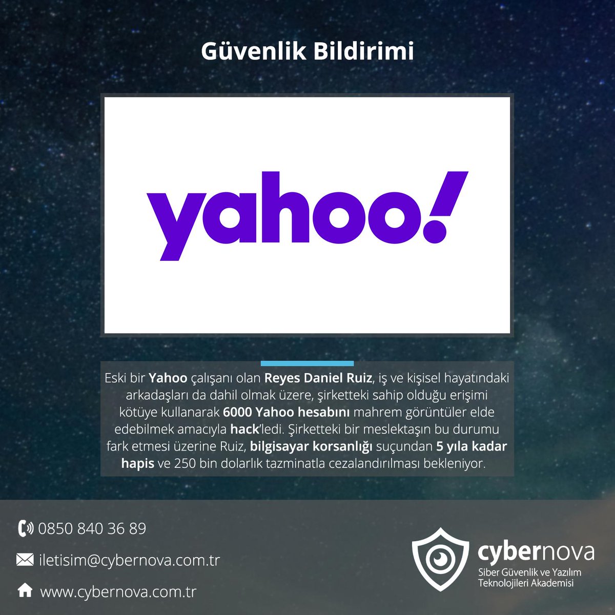 Cybernova ile güvenli kalın. 🛡️

#cyber #security #cybersecurity #cybersecuritytraining #kali #linux #socialengineering #ethicalhacking #sibergüvenlik #bilgigüvenliği #sosyalmühendislik #cybernovaltd #sızmatestleri #kurumsalsomeeğitimi #güvenliyazılımgeliştirme #hackerakademi
