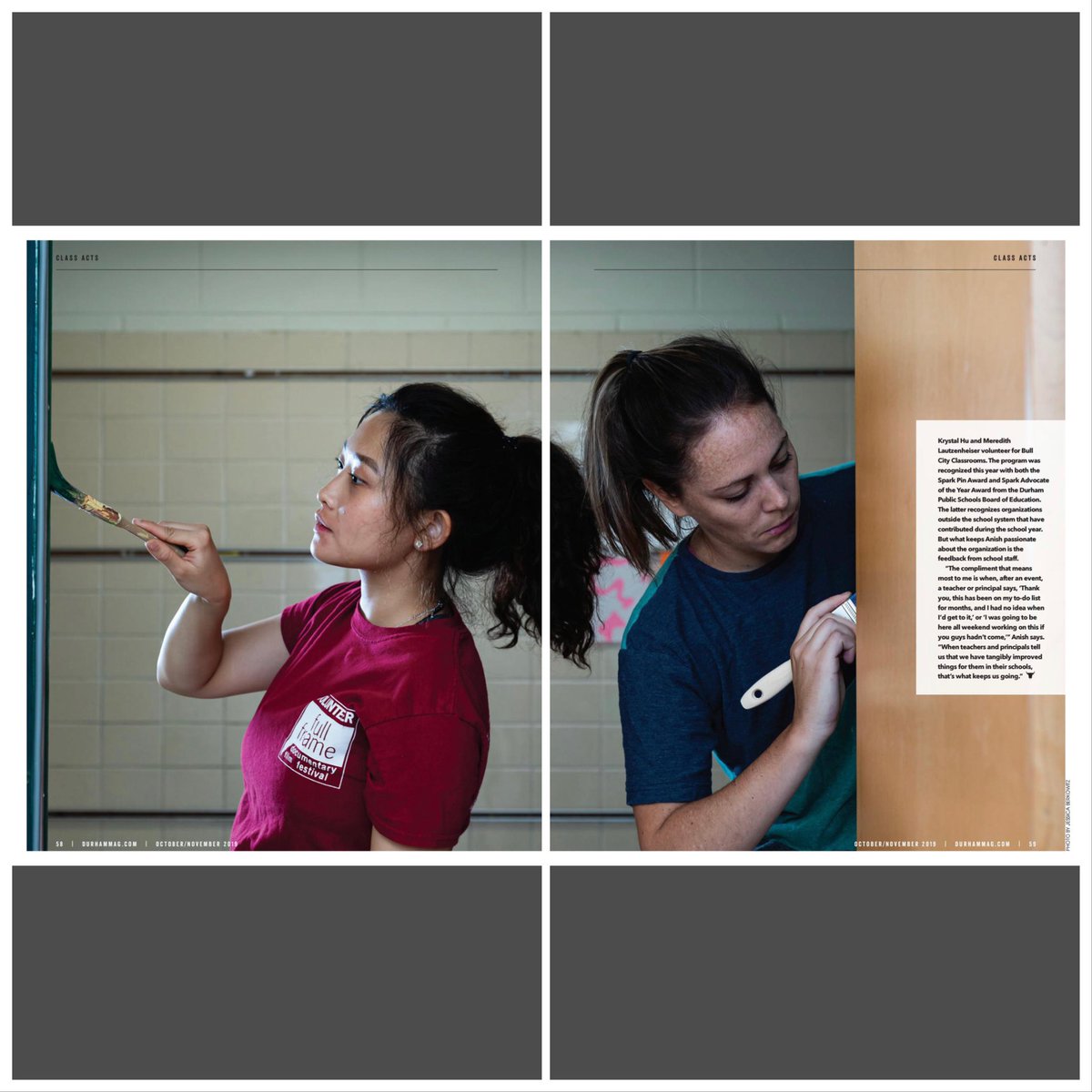 BullClassrooms's tweet image. Thank you @durhammag for including us on the October/November issue covering our local schools. Our volunteers and community sponsors have made this organization a huge success and we look forward to another great school year of community involvement.