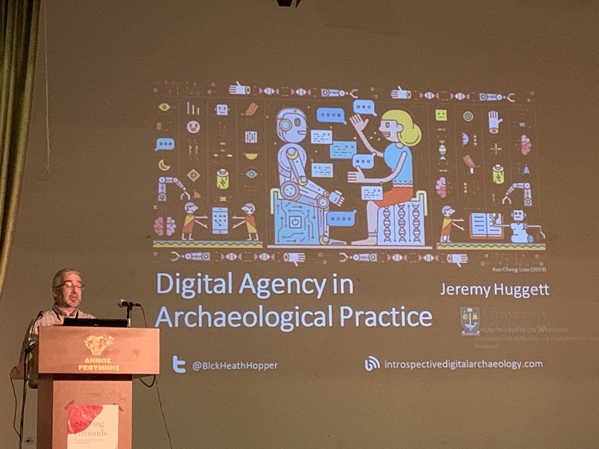 @BlckheathHopper on the #digital #agency in #archaeological #practice #costarkwork #shiftinggrounds #conference #rethymno #crete